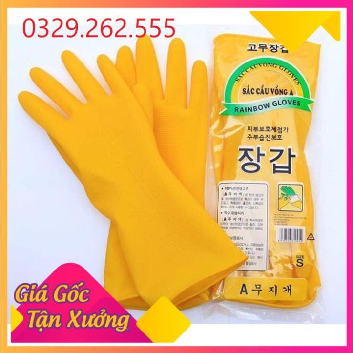 (Sale Khủng) Găng tay cao su mini cầu vồng loại A hàng xuất Hàn Quốc