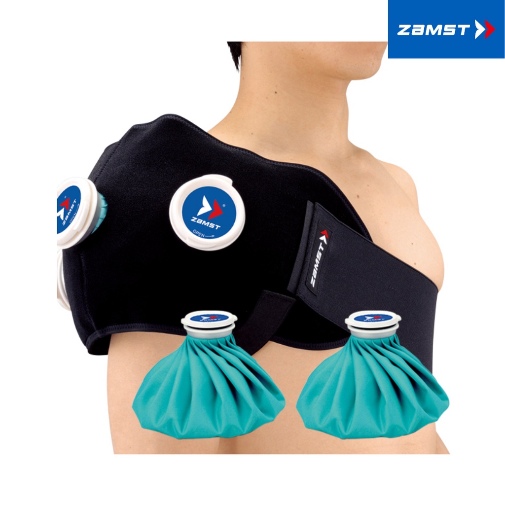 Bộ sản phẩm Đai và Túi chườm lạnh sơ cứu/ hạ nhiệt ZAMST chính hãng IW-2 Set