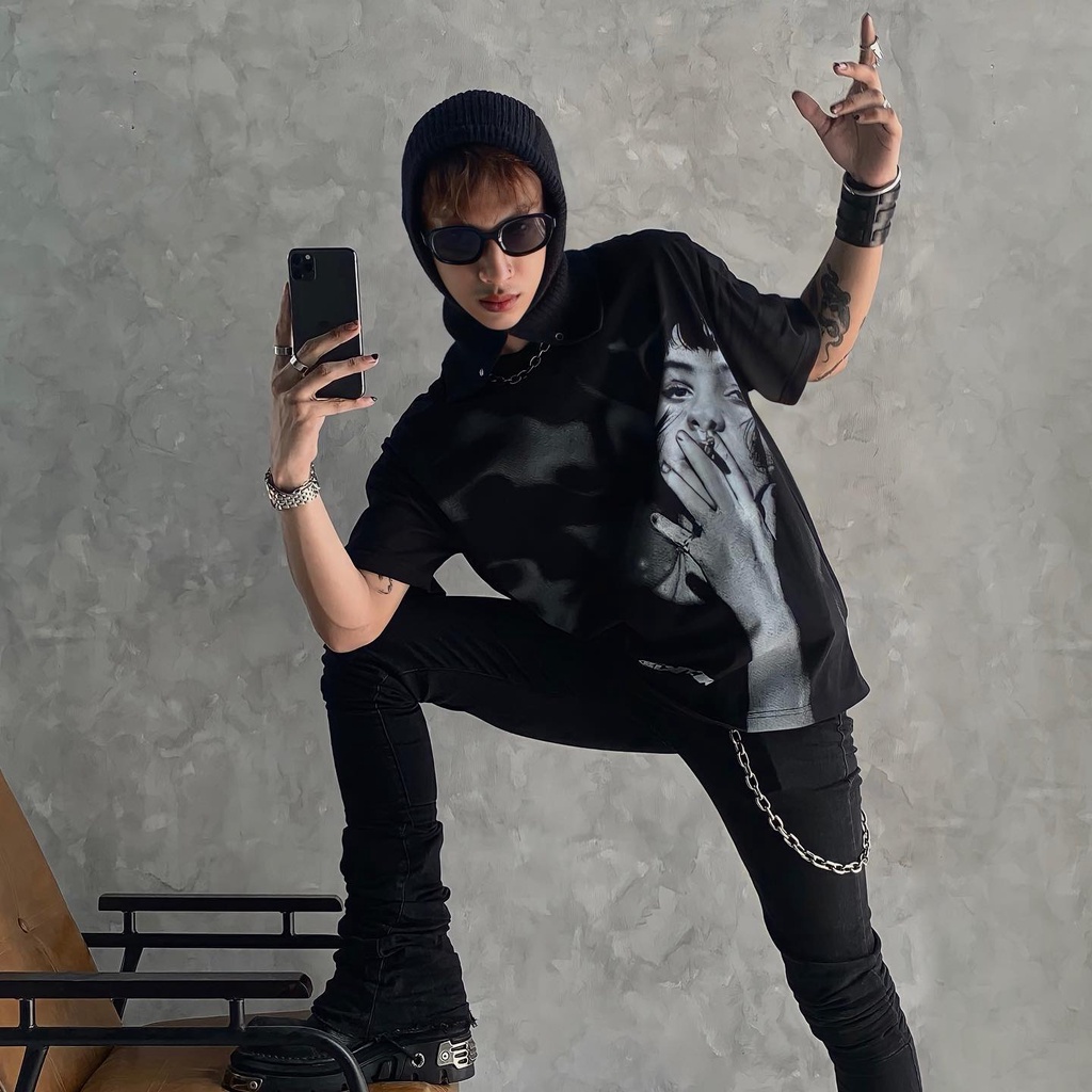 Áo thun BLVCK in 11:11- Màu đen