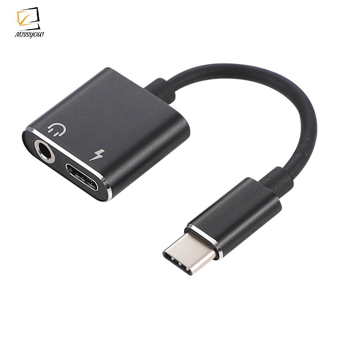 Cáp Chuyển Đổi Usb C Sang Jack 3.5 Type C 2 Trong 1 Đầu Cắm 3.5mm