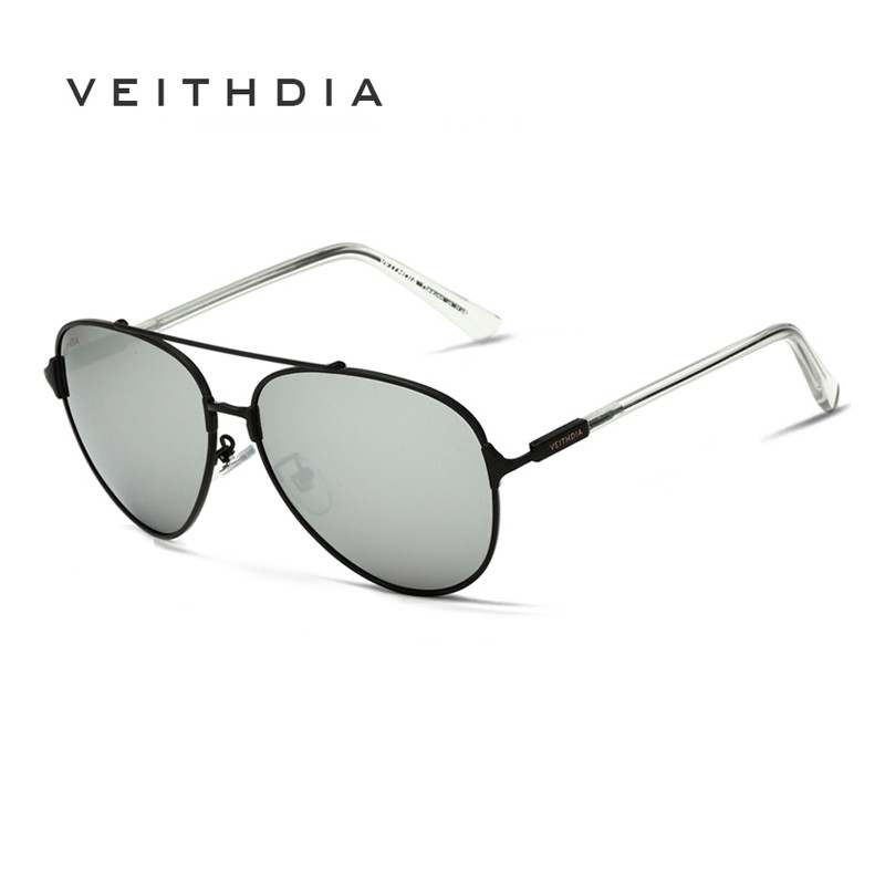 Phụ kiện thời trang VEITHDIA 3802 Nam Aviator Phong cách kính râm phân cực đầy màu sắc