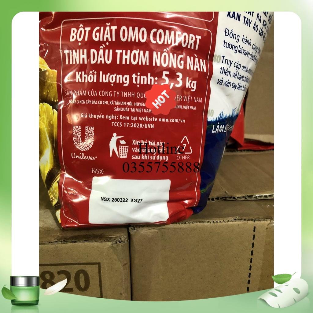 Bột giặt Omo hương comfort tinh dầu thơm 5.3 kg