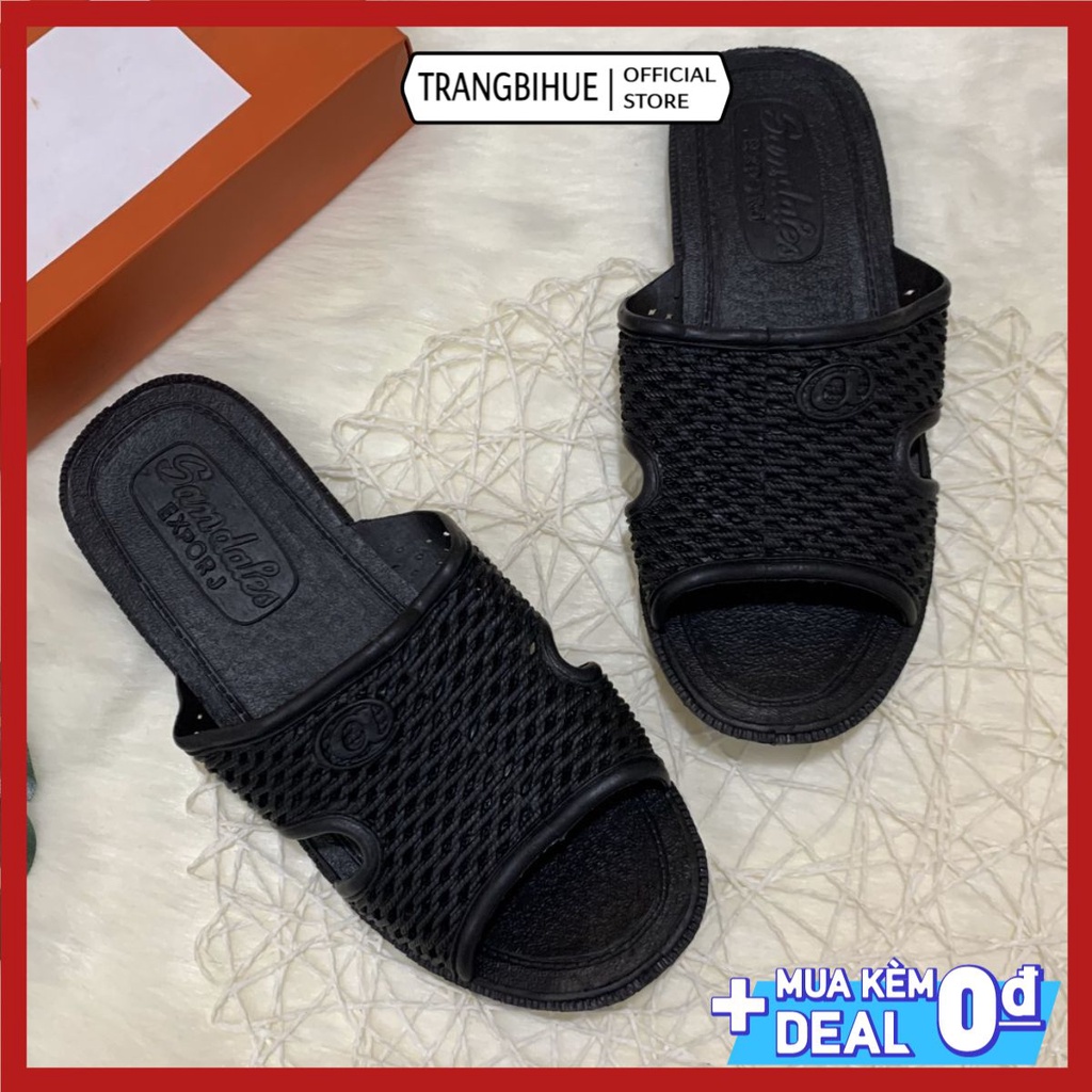 [Free ship 0đ] Dép tổ ong đen huyền thoại