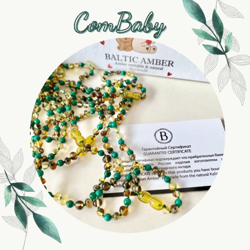 Vòng cổ Vòng tay Baltic Amber Nga cho bé 0-3 tuổi