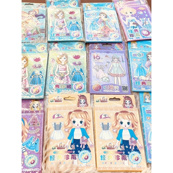 Sỉ 10 quyển sổ dán stickre hình công chúa búp bê tuyệt đẹp
