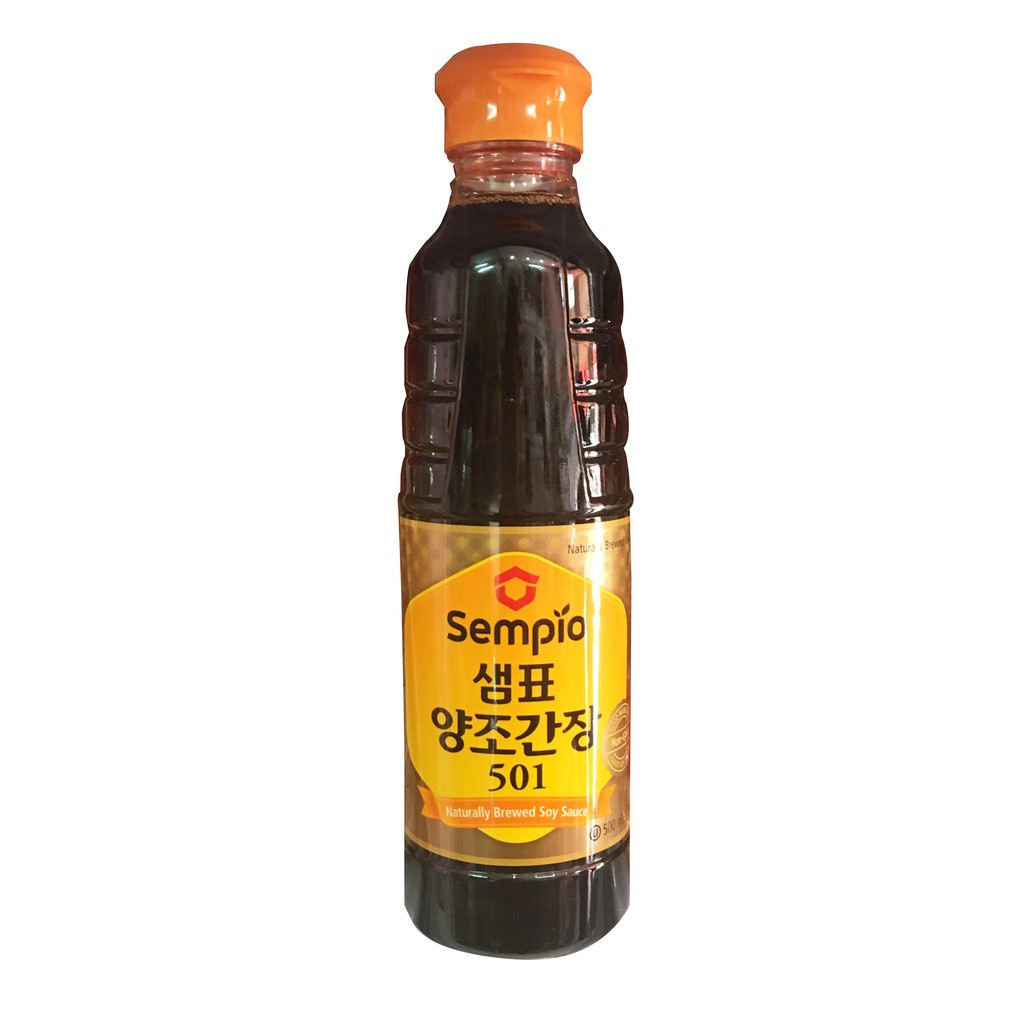 Nước Tương Xì Dầu 501S Sempio chai 500ml Nhập Khẩu Từ Hàn Quốc