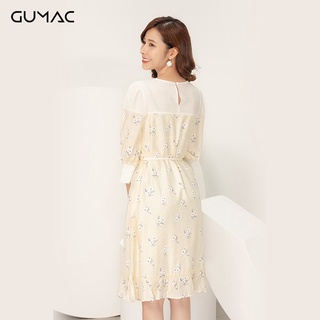 Đầm hoa phối đô GUMAC DA913
