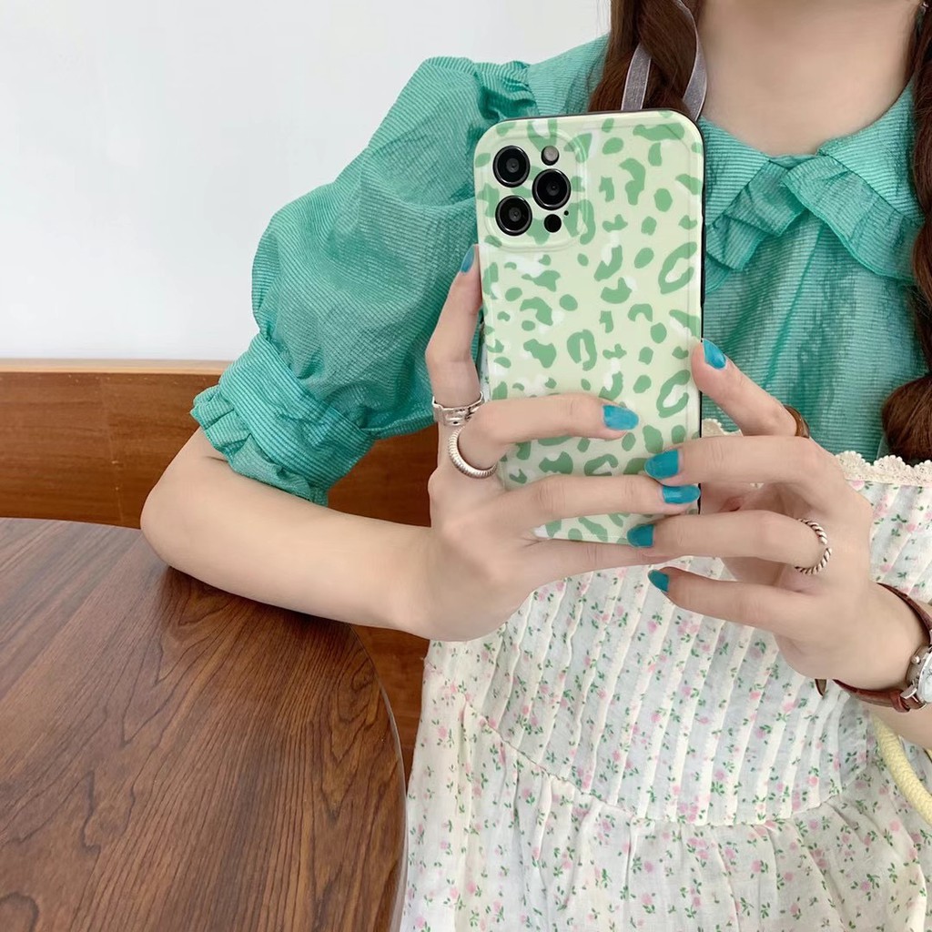 Green leopard Suitable for iphone 7/8 / Se2020 7plus / 8plus Ix Xr Xsmax 11 11pro11promax 12 12mini 12pro 12pro Max soft shell | BigBuy360 - bigbuy360.vn