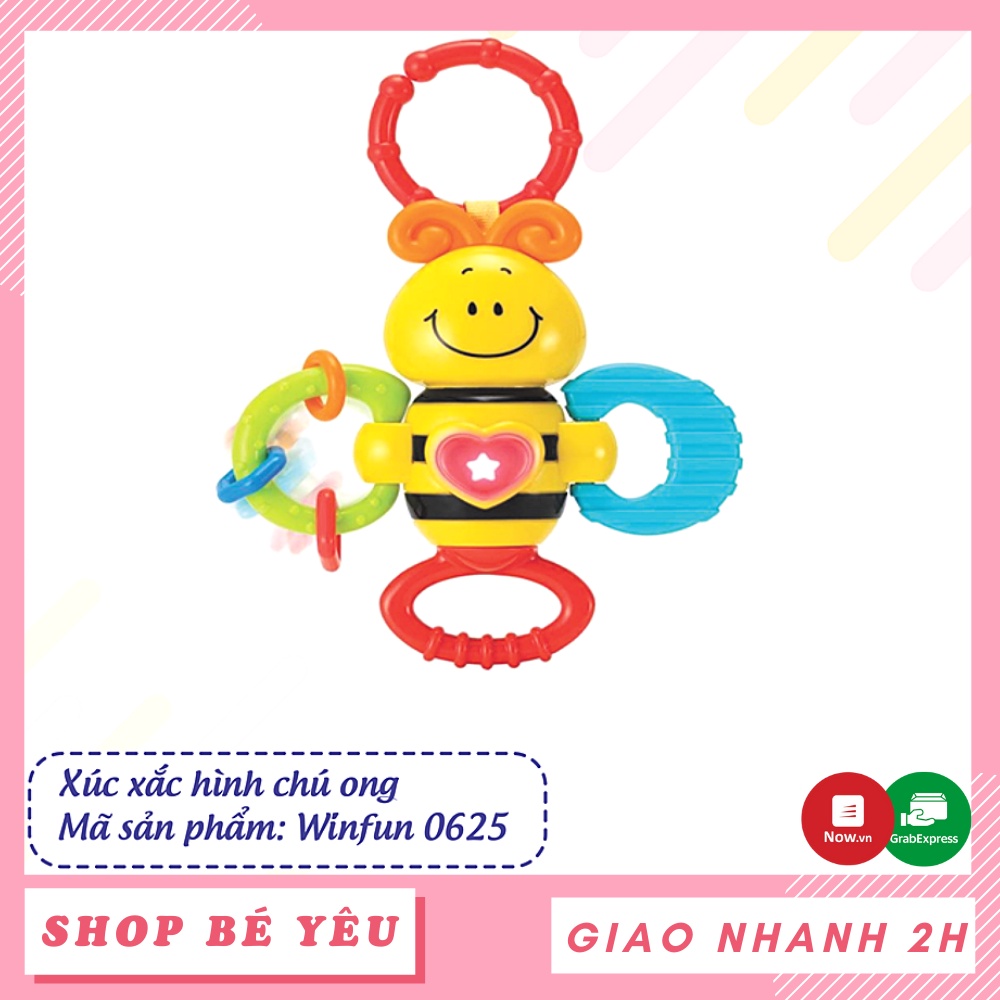Xúc xắc cho bé  𝑭𝒓𝒆𝒆𝒔𝒉𝒊𝒑  Xúc xắc phát nhạc hình chú ong Winfun 0625