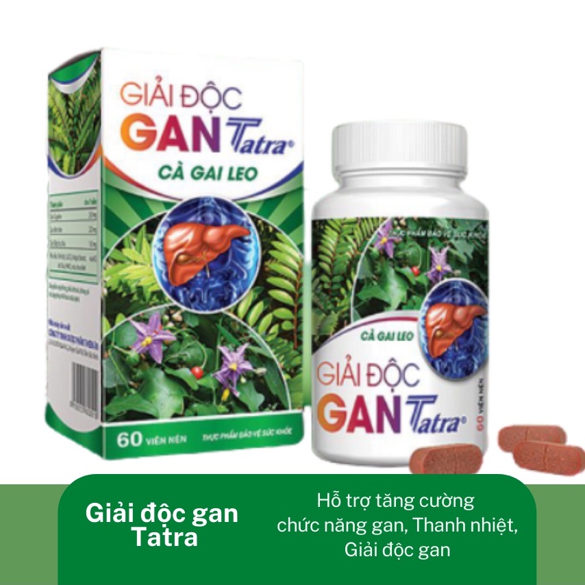 Giải Độc Gan Cà gai leo Tatra Lọ 60 viên