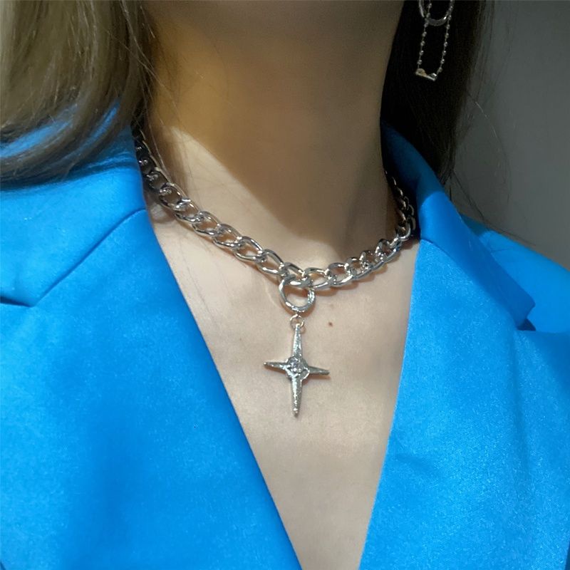 Vòng cổ Mặt Thánh Giá Đính Đá Đơn Giản Thời Trang Cho Nam Và Nữ
