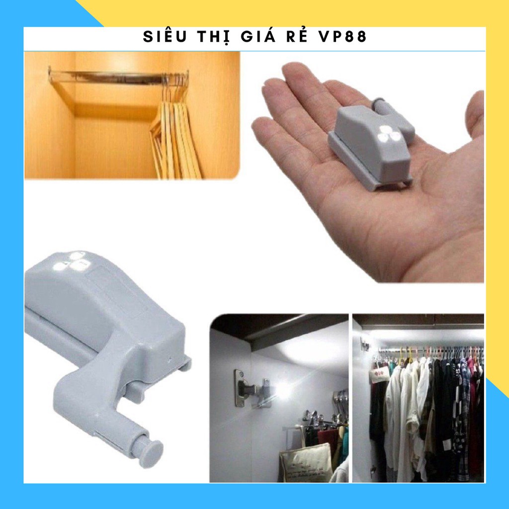 Đèn led cảm biến gắn bản lề cửa tủ nhà bếp/ phòng tắm ( KÈM PIN ) 88152 siêu thị giá rẻ vp88