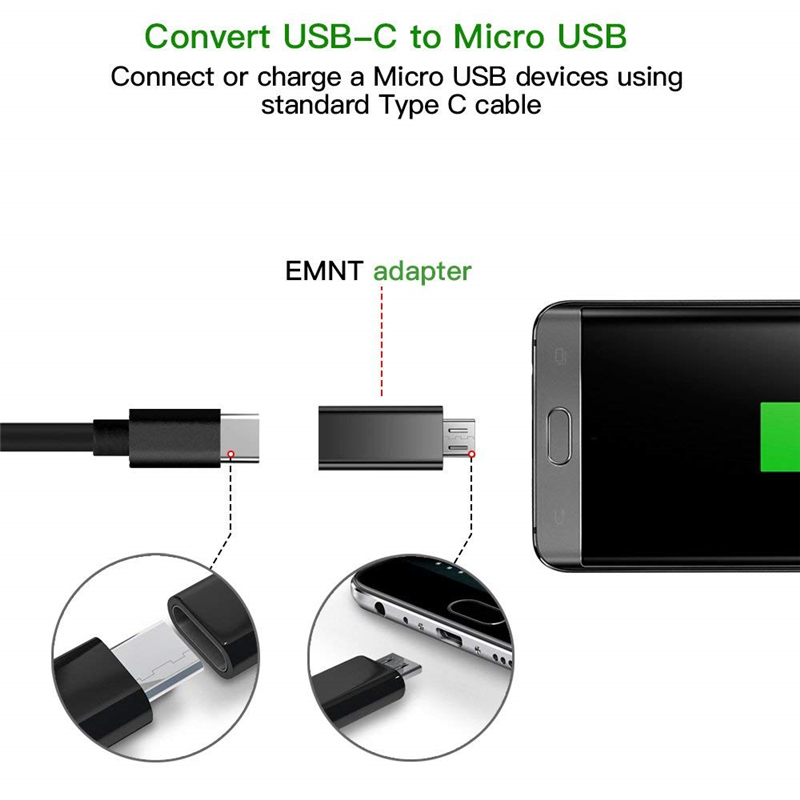 IPHONE ANDROID ANDROID IPHONE ANDROID IPHONE Đầu Chuyển Đổi Từ Giác Cắm Type-C Sang Giác Cắm Micro Usb Tiện Dụng