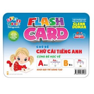 Flashcard song ngữ Anh Việt - Thẻ học thông minh 20 chủ đề - chủ đề Bảng chữ cái tiếng anh 26 thẻ