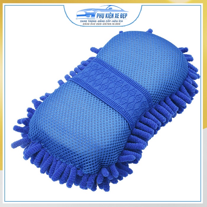 Găng tay rửa xe 📌FREESHIP- Hàng Loại I📌 chuyên dụng, rửa xe ô tô, xe máy - Găng tay rửa xe ô tô mẫu 2 màu xanh nước biển