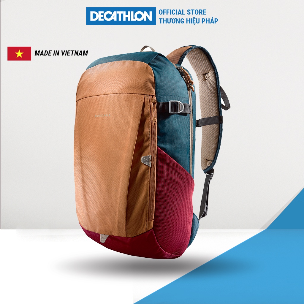 Balo thể thao leo núi dã ngoại QUECHUA nh100 20 lít tiện dụng - nâu - Hàng mới về