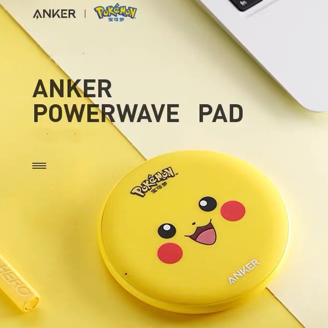 Đế sạc không dây Anker PowerWave Pad Pokemon Pikachu - Mã A2503