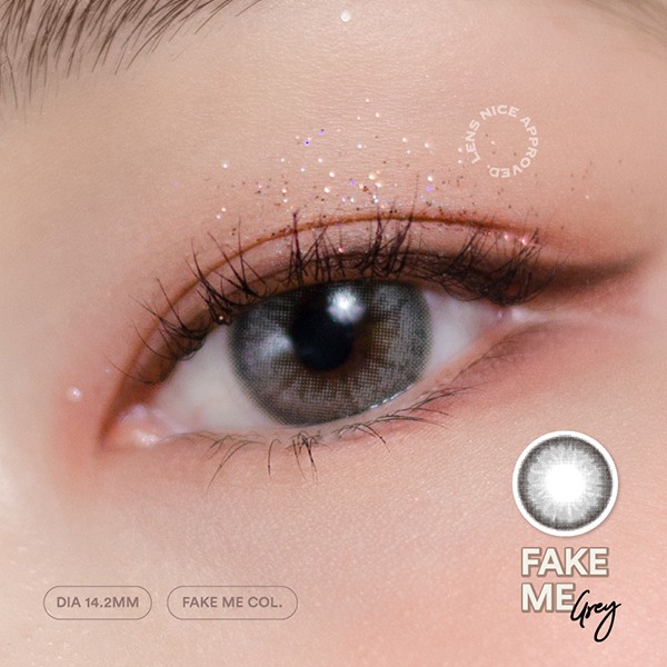 [Mã SKAMLTSM9 giảm 10% đơn 99K] Kính áp tròng LENS NICE FAKE ME GRAY - Fake me Collection 14,2mm