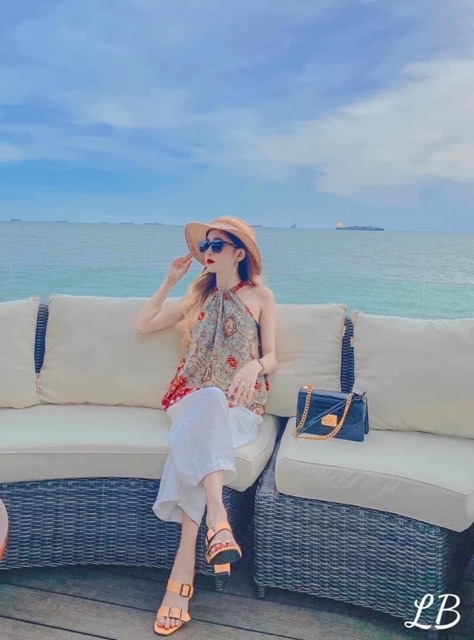 SÉT ÁO YẾM THỔ CẨM KÈM QUẦN ỐNG RỘNG TRẮNG SIÊU HOT, thời trang 1989 , váy đi biển ,quần ống rộng lưng cao ,quần tay nữ