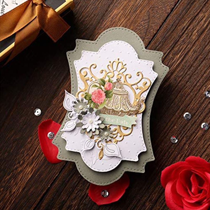 Khuôn Cắt Hình In Nổi Bằng Kim Loại Dùng Trang Trí Thẻ Scrapbook