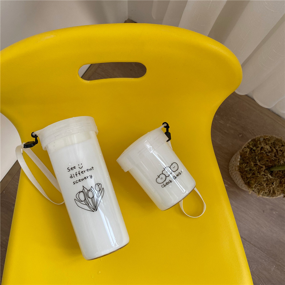 Bình Nước Hình Hoa Tulip Hoạt Hình Phong Cách Hàn Quốc Xinh Xắn