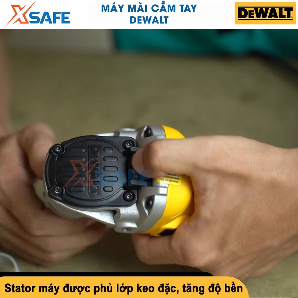 Máy mài cầm tay Dewalt DWE8110S-B1 125mm/M10/720w công tắc trượt, mạnh mẽ,gọn tay máy mài góc cắt sắt - [CHÍNH HÃNG]