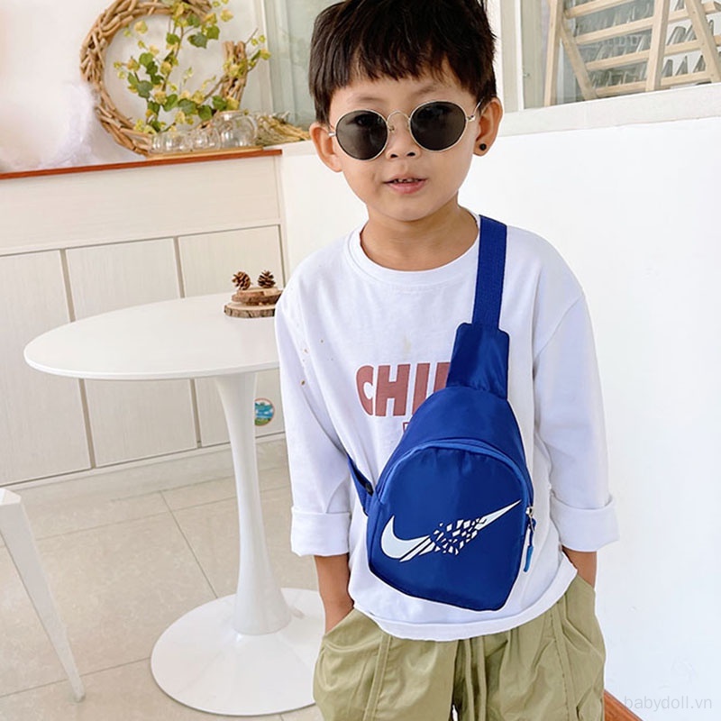 Túi Đeo Chéo Ngực Nhỏ Gọn Nhẹ In Họa Tiết Màu Sắc Phong Cách Thể Thao Thời Trang Cho Bé Trai