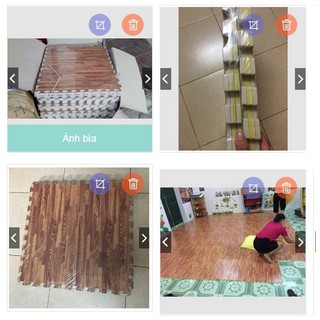 Combo 2 bộ xốp gỗ 12 miếng 60x60cm