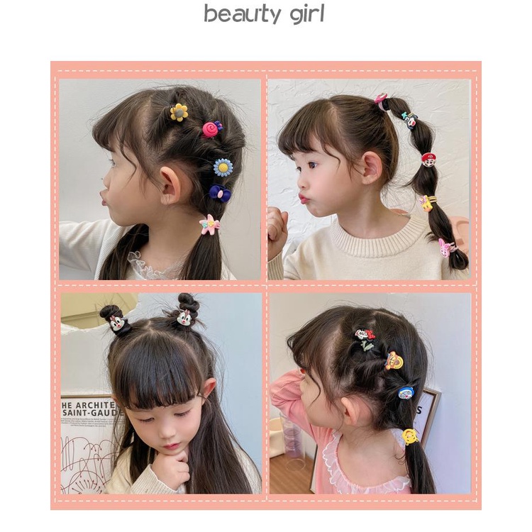 Cột tóc cho bé gái nhiều màu dễ thương cho bé từ 1-15 tuổi tạo kiểu xinh xắn Thun buộc tóc trẻ em đẹp loại 1