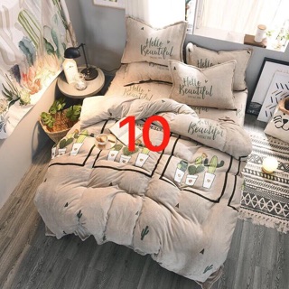 Set chăn ga nỉ nhung cao cấp