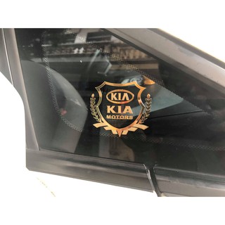 Cặp decal bông lúa logo hãng xe dán trang trí ngoại thất ô tô