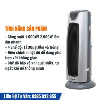 Quạt sưởi gốm Kangaroo KG1036C