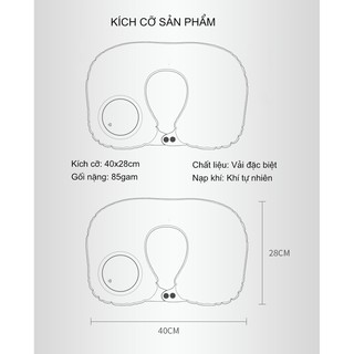 Gối bơm hơi đỡ cổ thông minh