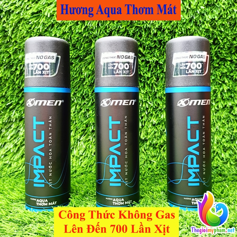 Xịt Khử Mùi Toàn Thân Hương Nước Hoa Không Gas Xmen 100ml