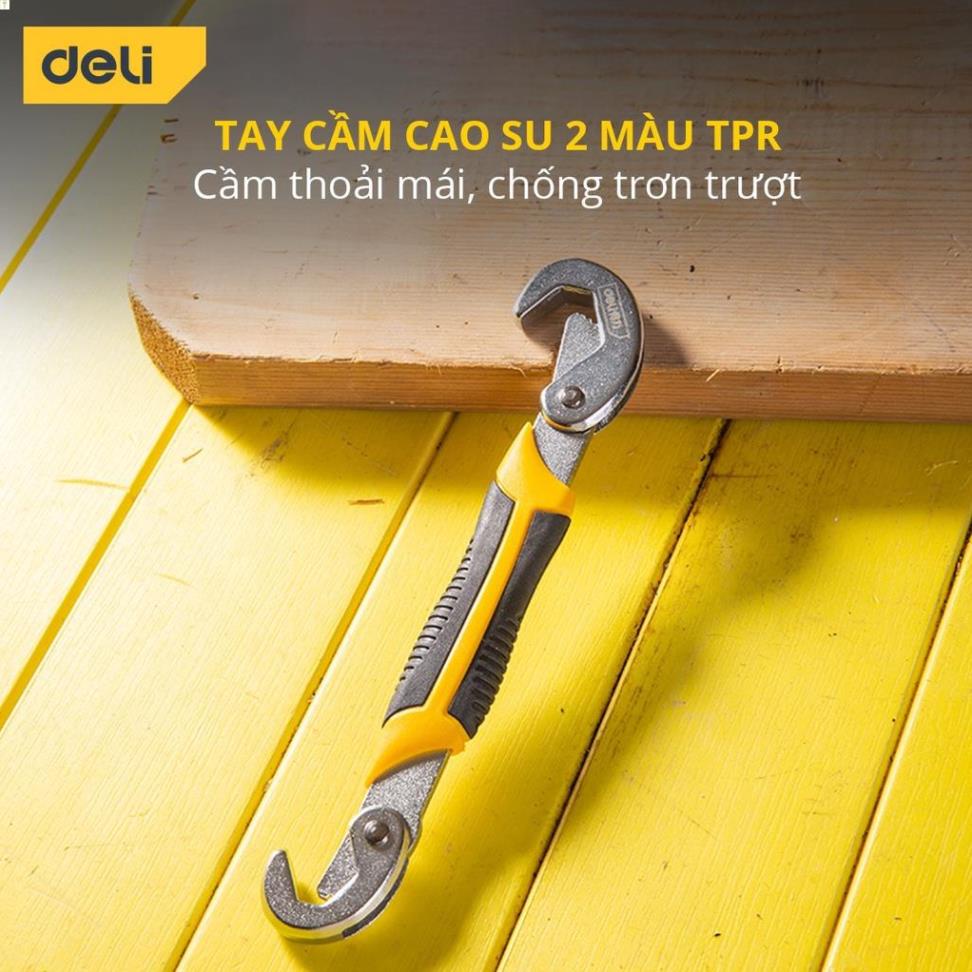 [Bộ 2 Chiếc] Cờ Lê Đa Năng Deli Chính Hãng Đường Kính 9-32mm - Thiết Kế Dạng Răng - Dùng Được Nhiều Mục Đích - DL932-2 .