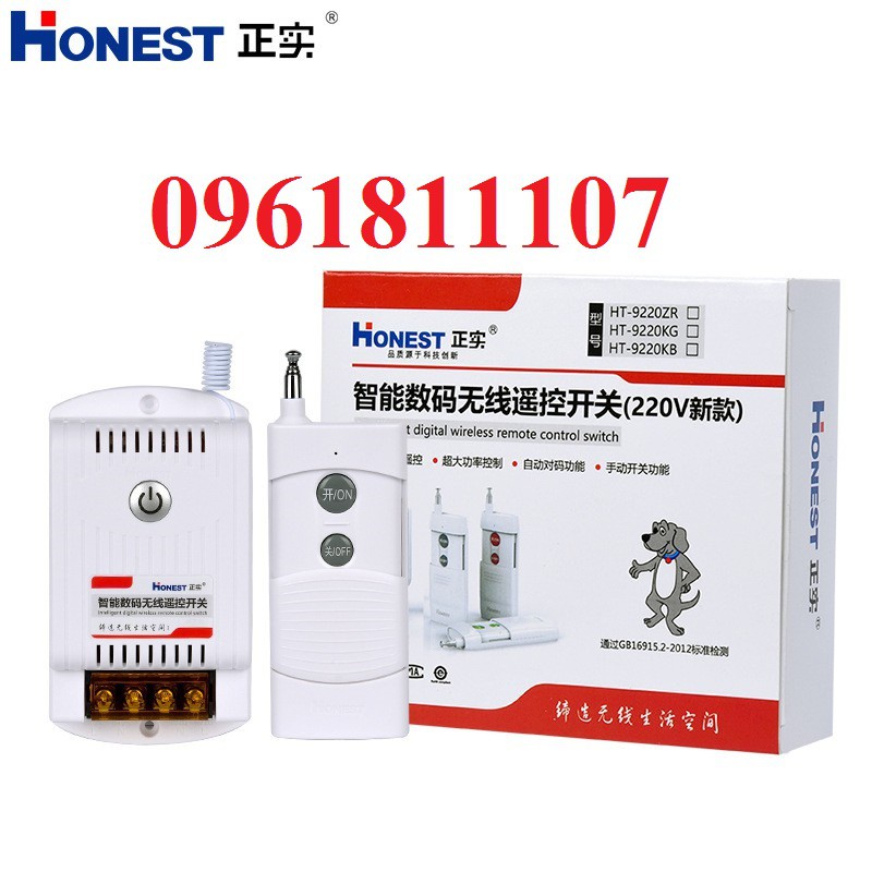 Công tắc điều khiển từ xa honest 9220 40A 220v