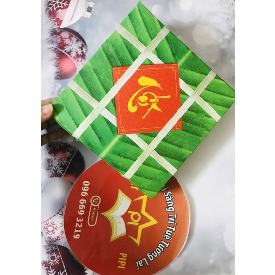 Mô hình bánh chưng  bánh tét trang trí tết bằng hộp giấy siêu tiện dụng sỉ