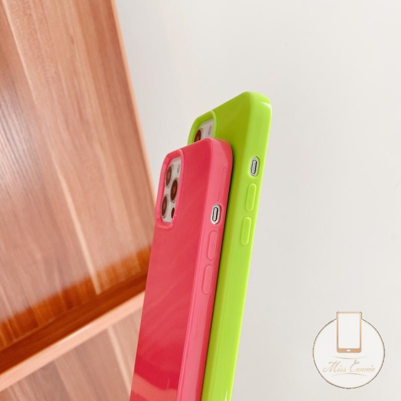 Ốp Điện Thoại TPU Mềm Màu Trơn Phát Quang Cho IPhone 11 XR 7 8 Plus 14 Plus 14 13 12 11 Pro Max