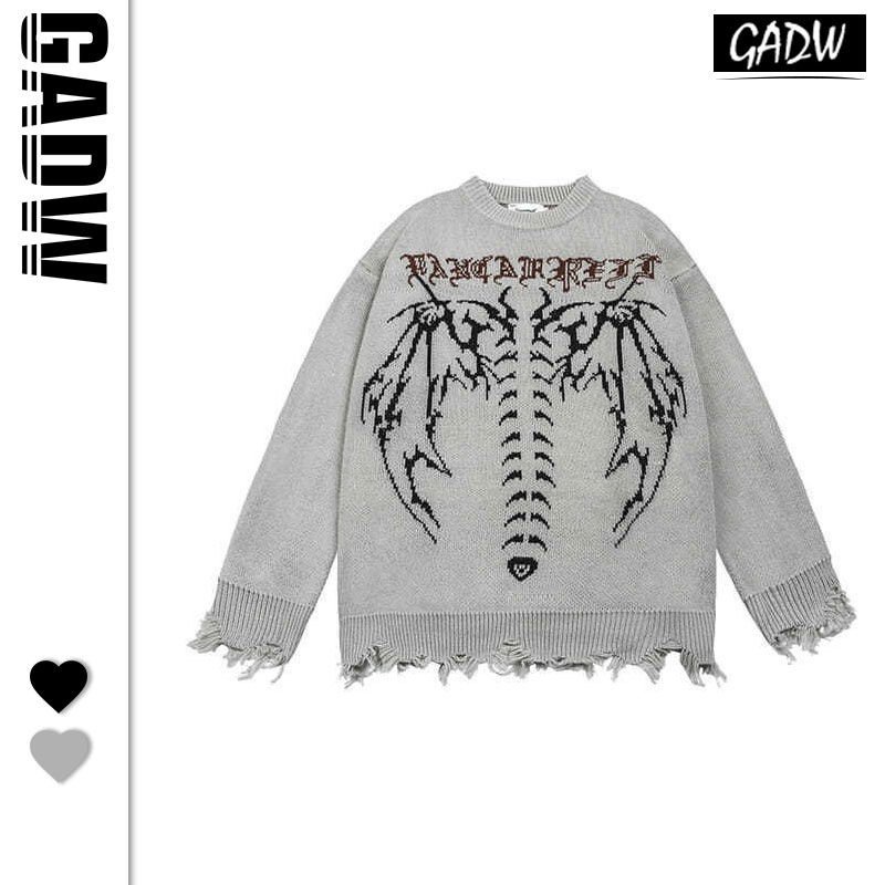 Áo sweater dáng rộng in chữ phong cách hiphop đường phố Mỹ phóng khoáng thời trang mùa đông cho nam nữ