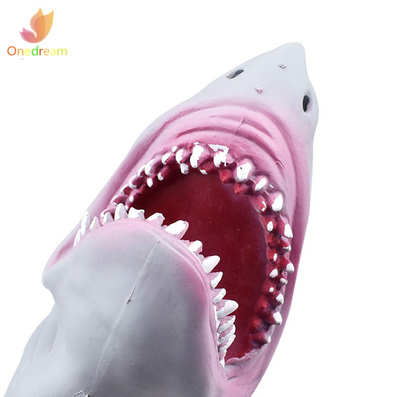 Con rối tay đồ chơi hình cá mập nhồi bông dễ thương