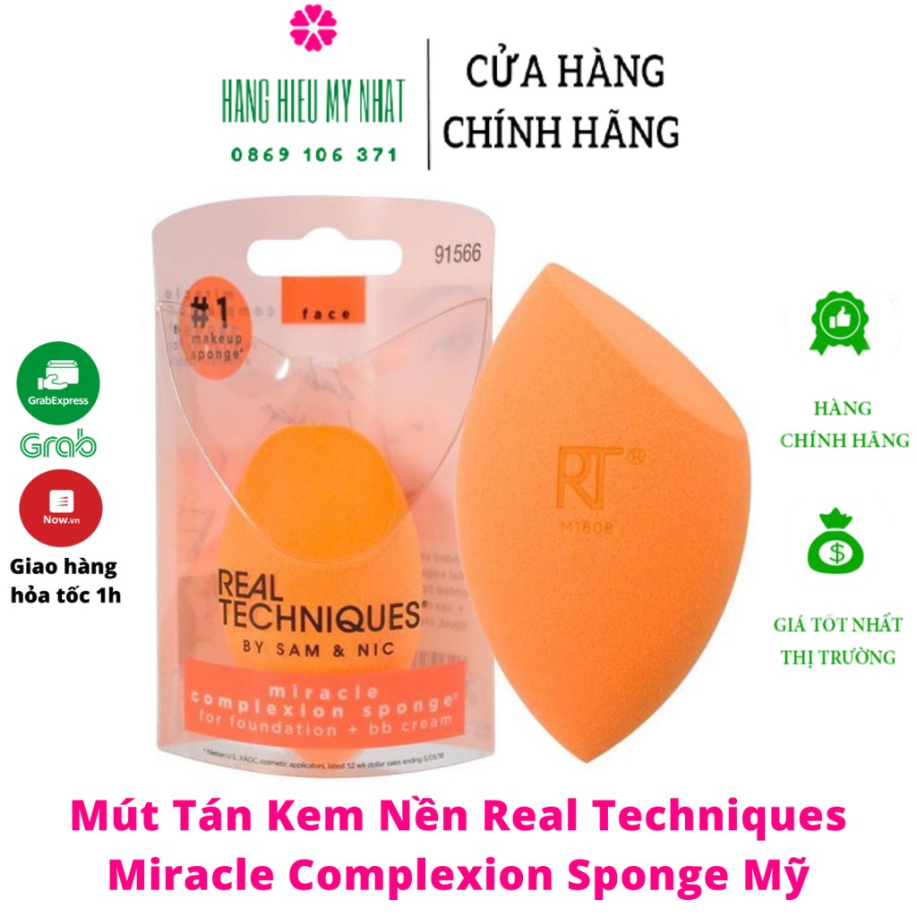 Mút tán kem nền Real Techniques