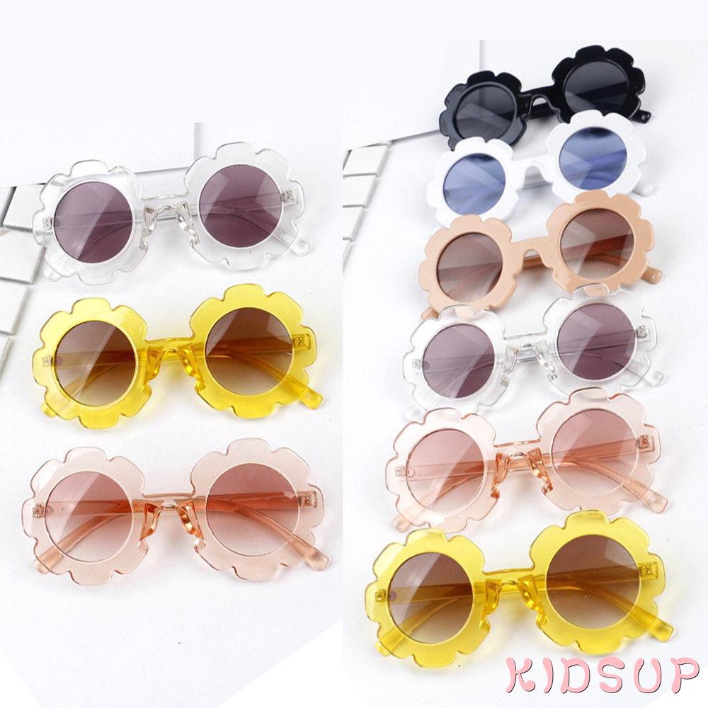 ✨KidsupCute Baby Boy Girl Flower Goggles Soft Plastic UV400 Sunglasses