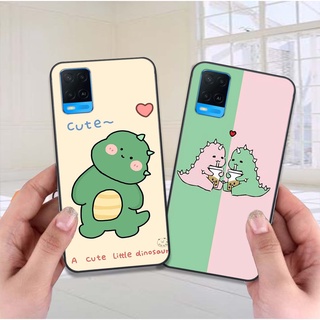 Ốp lưng điện thoại Oppo A54 4G / A54 5G in hình khủng long siêu cute, đáng yêu