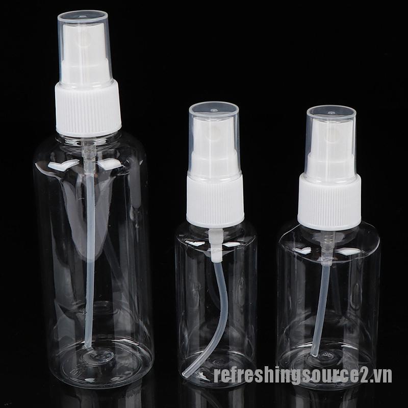 Bình Xịt Mỹ Phẩm Trong Suốt Dung Tích 30 / 50 / 100ML Tiện Dụng