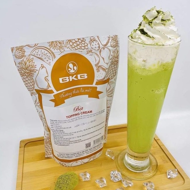 Bột Kem Topping Cream BKB gói 500g- THAY THẾ KEM TOPPING BASE RICH CỰC KỲ TIỆN LỢI