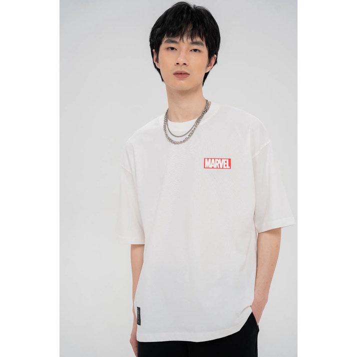 Áo Thun BOO Unisex Dáng Oversized Cotton Cao Cấp In Graphic Marvel BZL