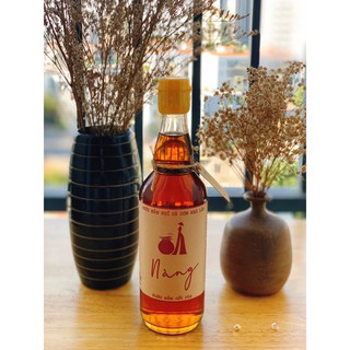 Nước mắm nhỉ cá cơm nguyên chất Nhà Nàng - chai thủy tinh 500ml