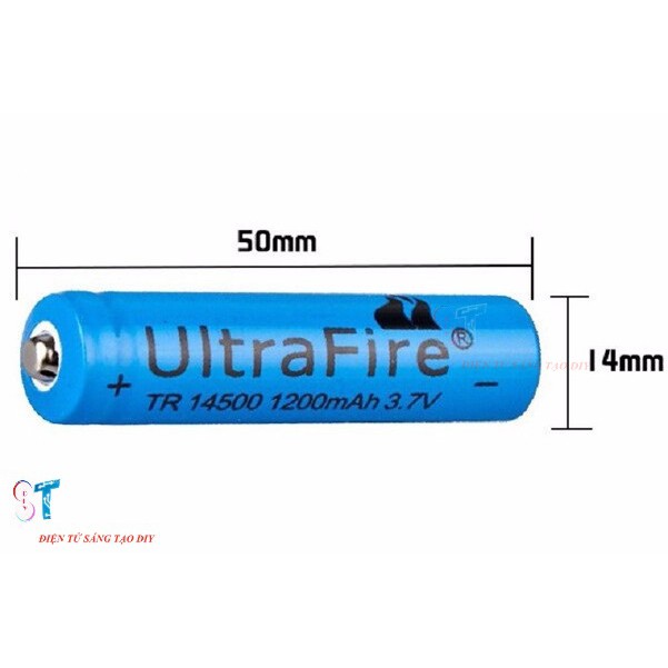 PIN SẠC 14500 ULTRAFIRE 3.7V 1200MAH