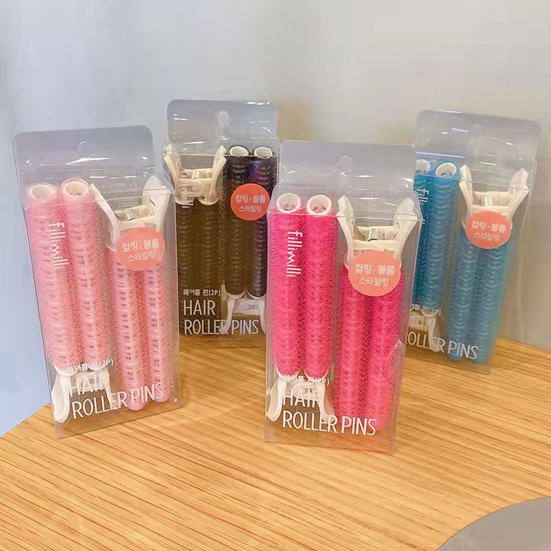 Set 2 Kẹp Phồng Chân Tóc Mái Tự Dính, Lô Cuốn Tóc Tự Dính Tạo Độ Bồng Bềnh ChoTóc Hàn Quốc Lô Cuốn Tóc Mái Bay