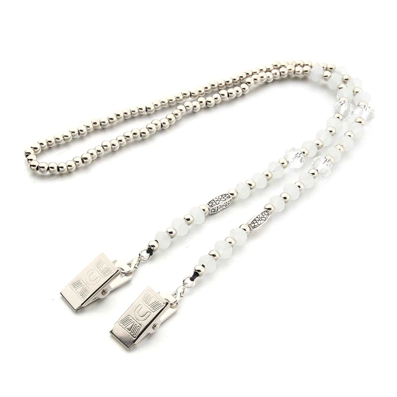 Giá Đỡ Mắt Kính Bằng Chuỗi Hạt Pha Lê Giả Kim Loại Trang Trí Vòng Cổ